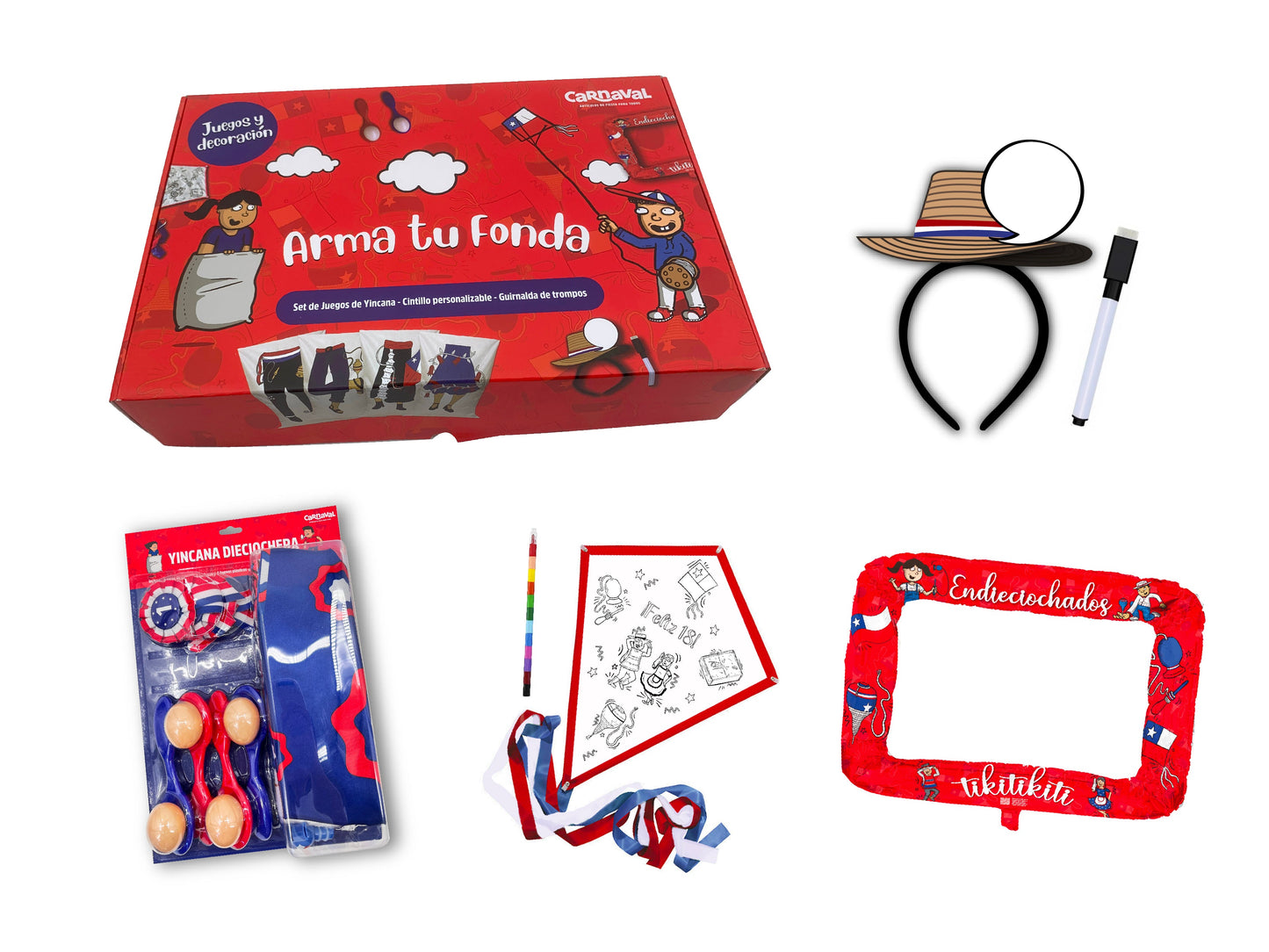 Caja Dieciochera Fiestas Patrias "D"