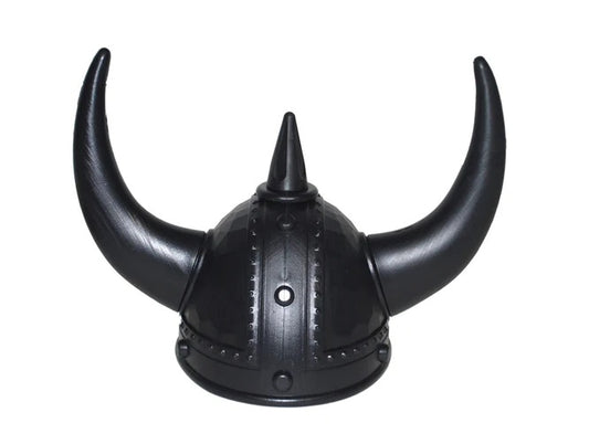 Casco Vikingo con Dos Cuernos de Plástico.
