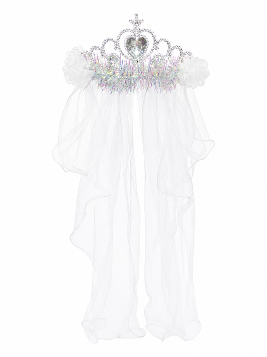 Tiara Novia LED Multicolor con Velo