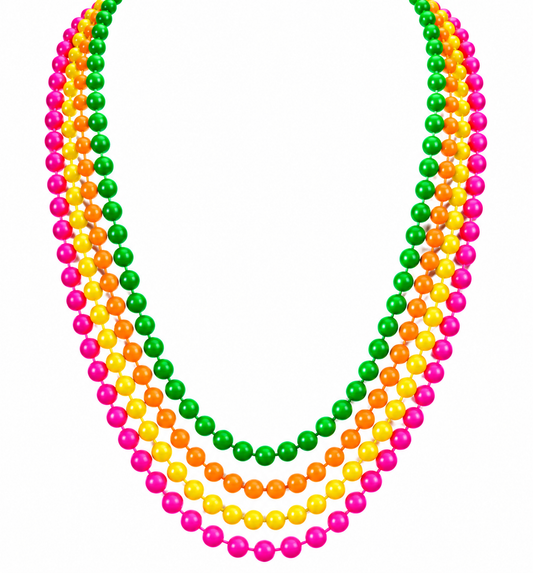 Collar perlas mardi gras