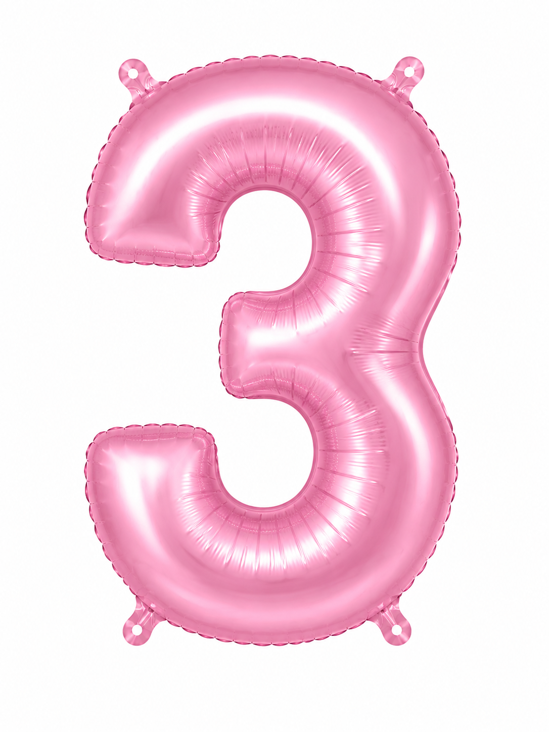 NUMERO DE GLOBO 3 ROSADO 32"