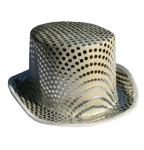 Sombrero de Copa Dorado/Plateado