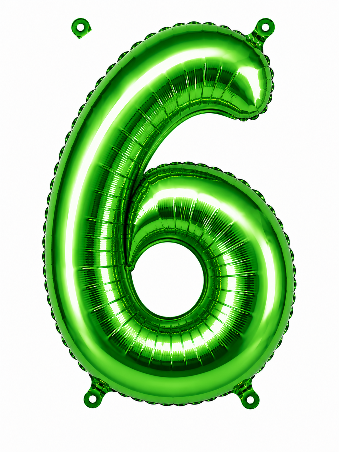 NUMERO DE GLOBO 6 VERDE 32"