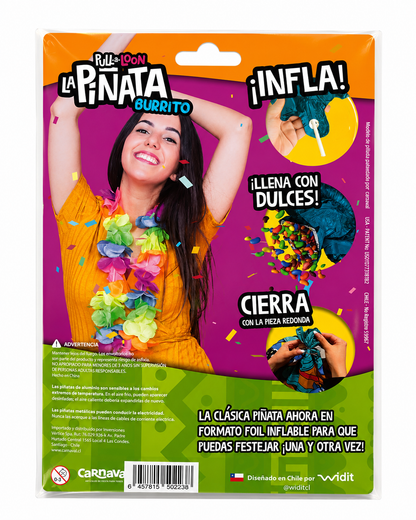 PIÑATA GLOBO BURRITO