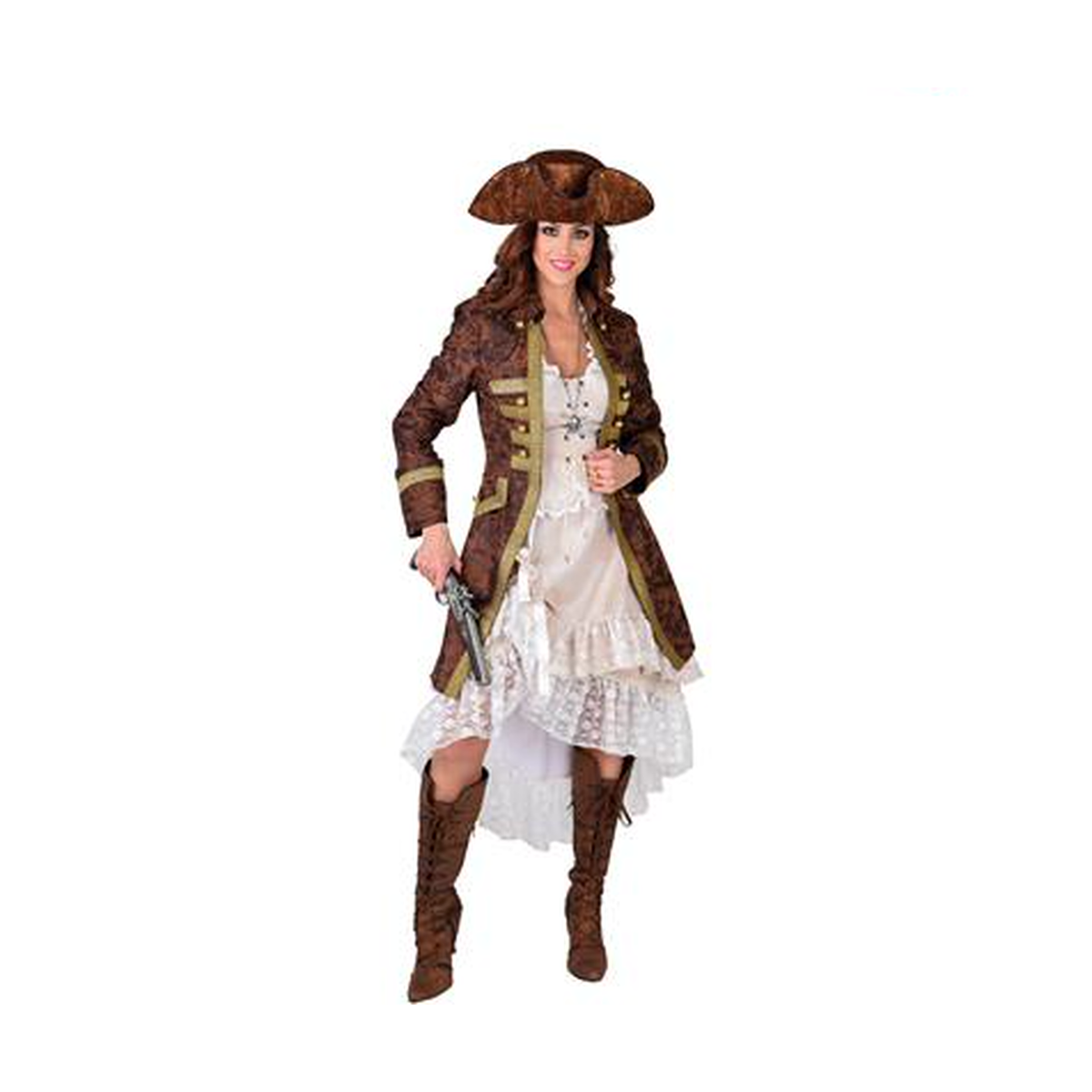 Abrigo Pirata Envejecido Mujer - Don Cotillón