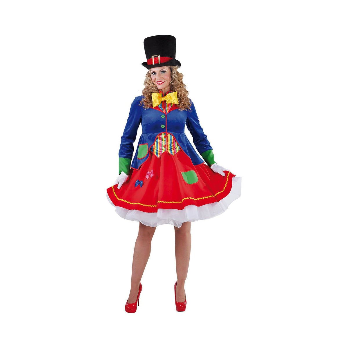 Disfraz Payasa Colores Mujer