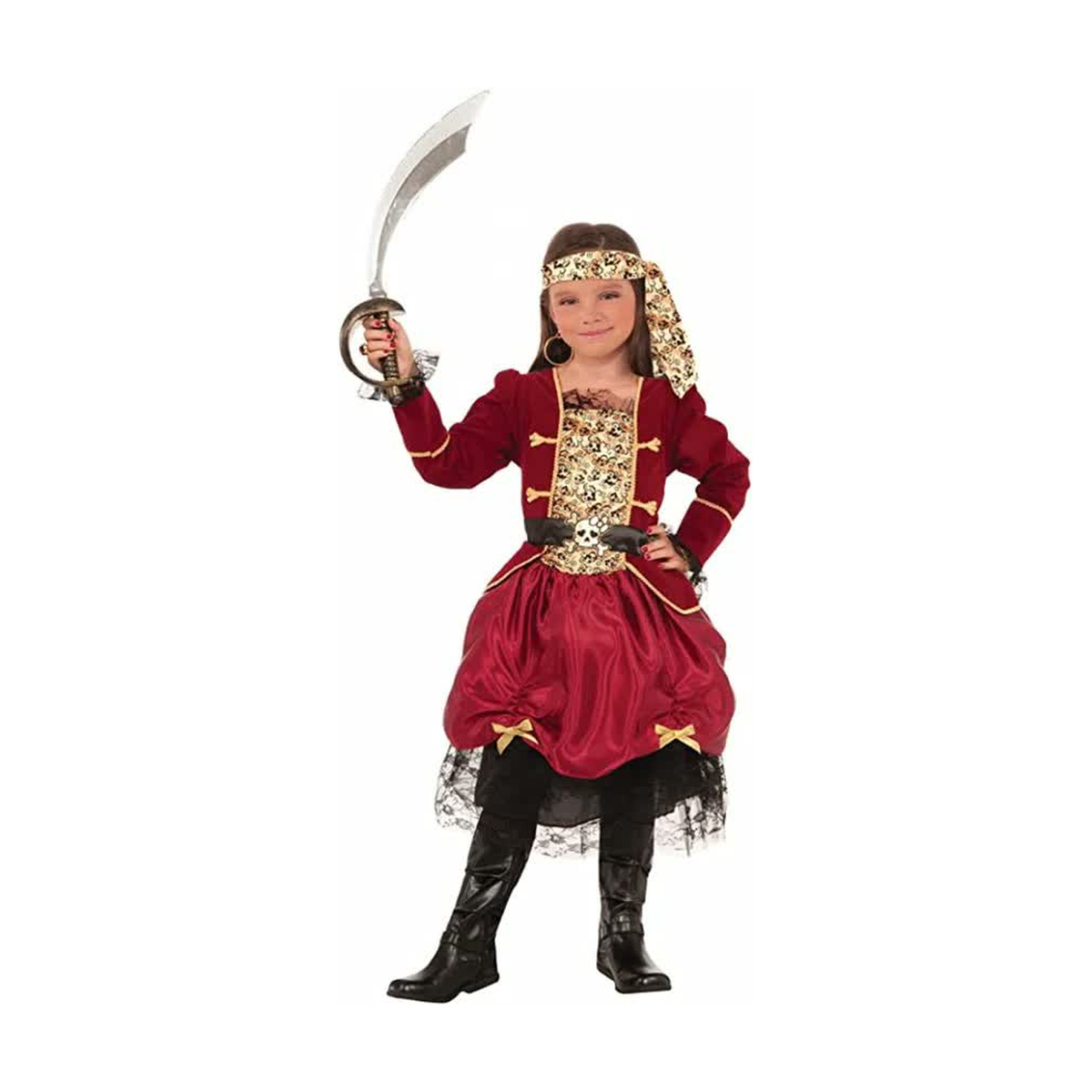 Disfraz Pirata Calaveras Niña