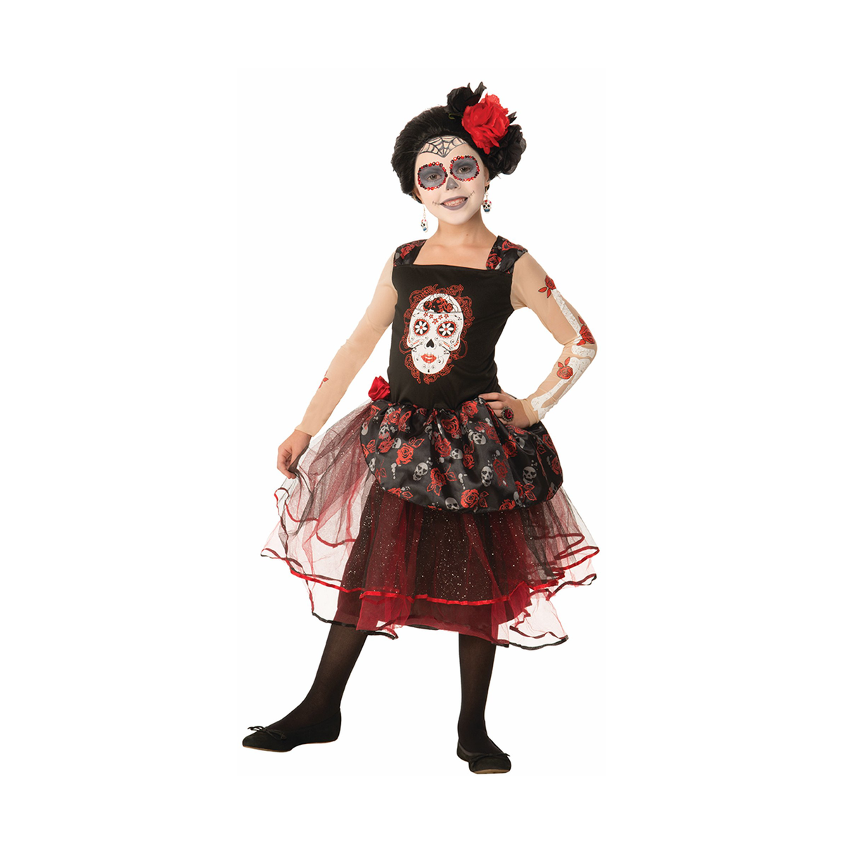 Disfraz Señorita Calavera Niña - Don Cotillón