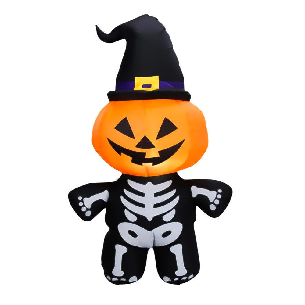 Decoración Inflable Eléctrico Esqueleto Calabaza 1,2 m