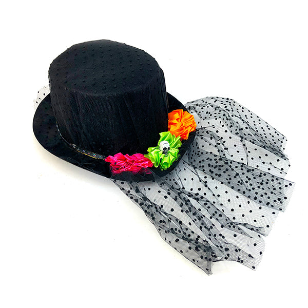 Somb. Tongo Flor Y Velo Negro
