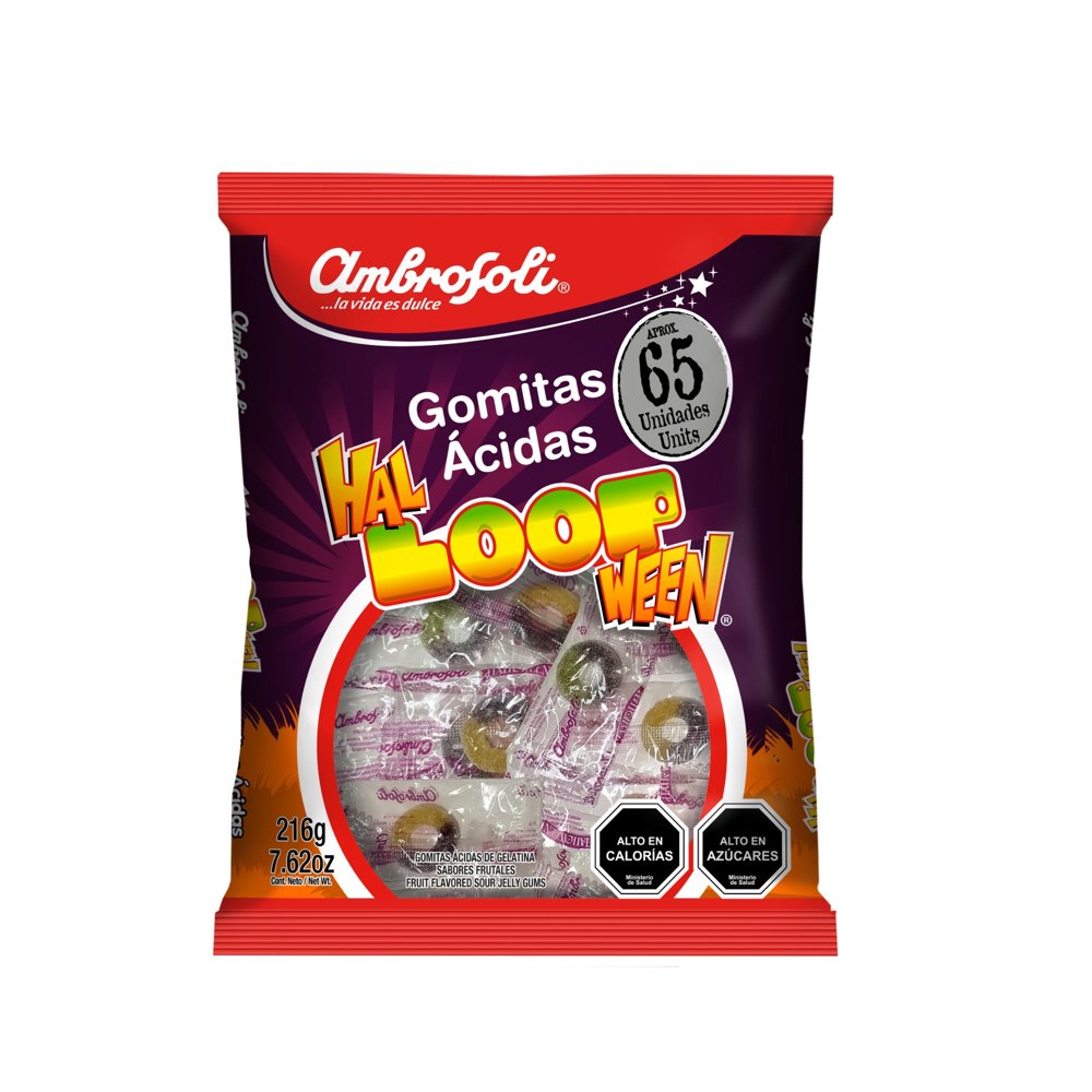 Gomitas ácidas Aros Halloween Ambrosoli