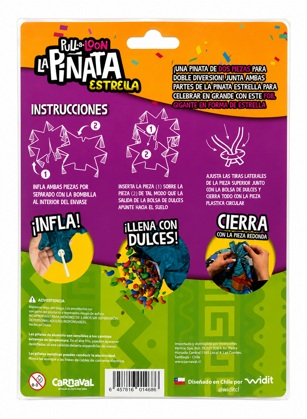PIÑATA GLOBO ESTRELLA