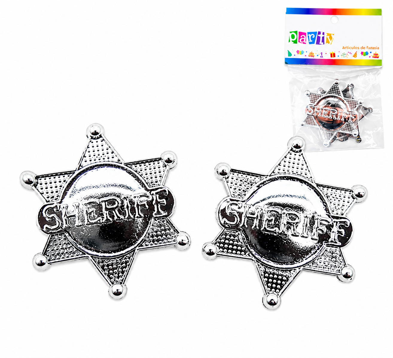 PLACA DE SHERIFF PEQUEÑA X2