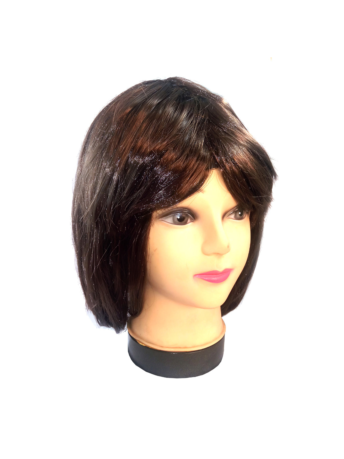 Peluca Corta 32Cm 100Gr Cafe - Don Cotillon