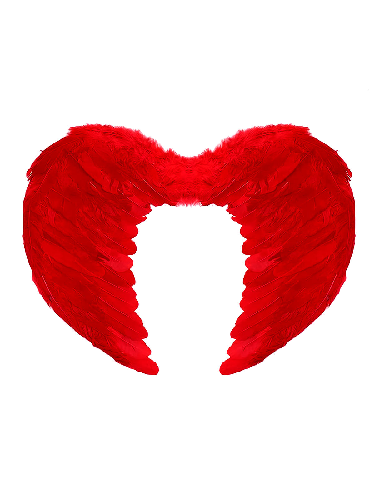 Alas Angel Pluma Rojo 80X60 Cms X1 Uni - Don Cotillon