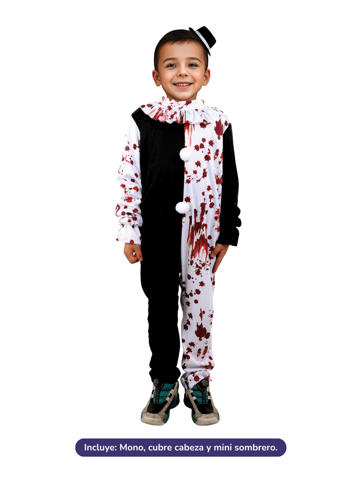 Traje Blanco Y Negro 10-12 - Don Cotillon