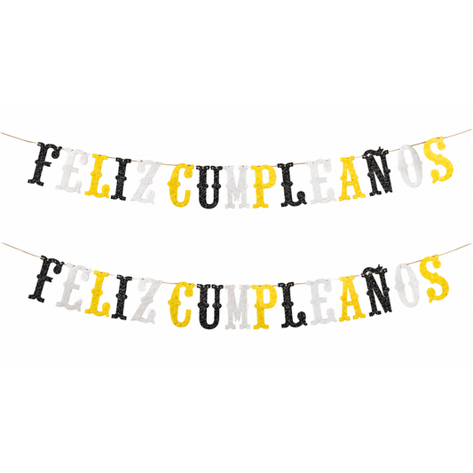 Banner F.C. Glitter Mix Dorado