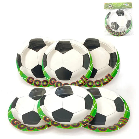 Platos Fútbol x6 Unidades