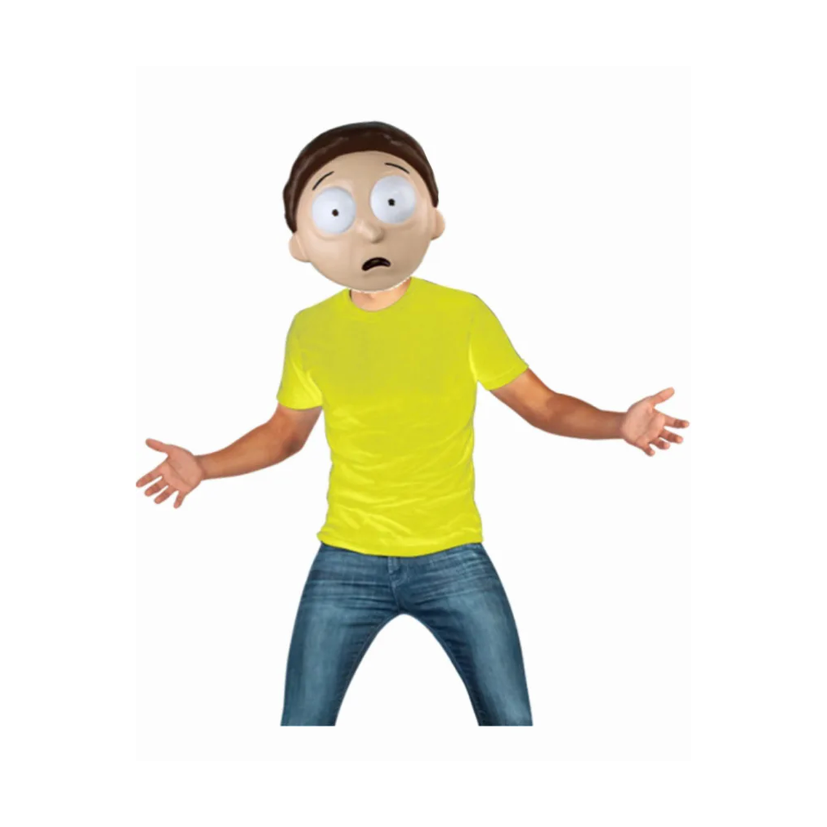 Polera Disfraz Morty Rick y Morty Adulto - Don Cotillón