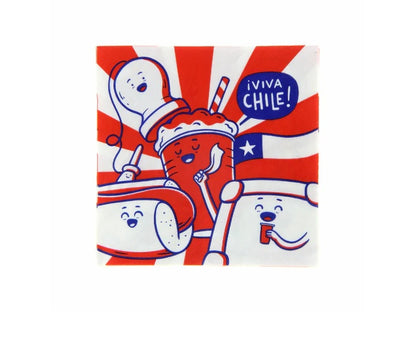 Servilletas Dieciocheras De Chile Ingesman 33x33cm x10