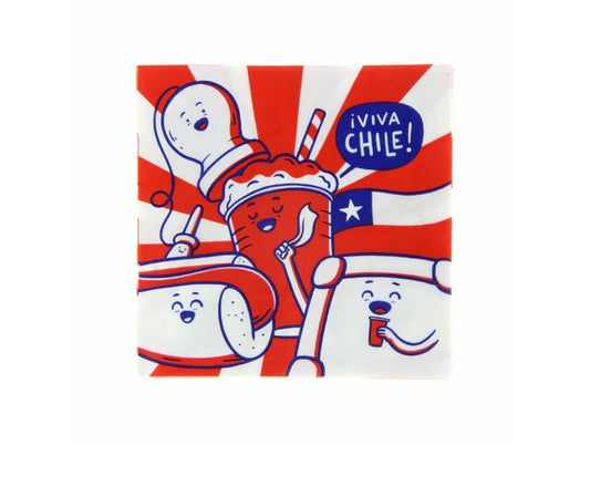 Servilletas Dieciocheras De Chile Ingesman 33x33cm x10