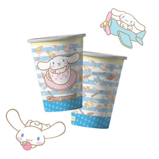 VASOS POLIPAPEL CINNAMOROLL X6UNI