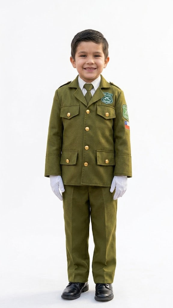 DISFRAZ CARABINERO DE CHILE NIÑO
