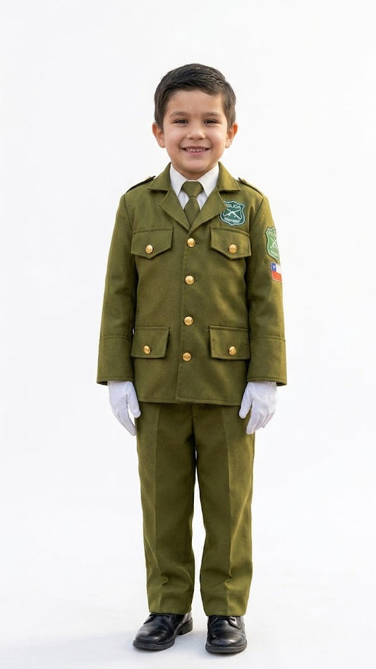 DISFRAZ CARABINERO DE CHILE NIÑO