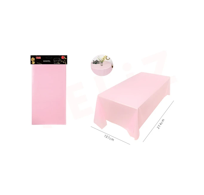 Mantel grande rosado 137 x 274 cm
