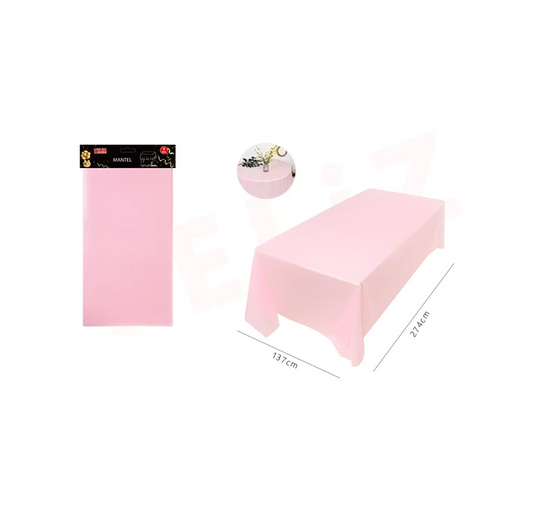 Mantel grande rosado 137 x 274 cm