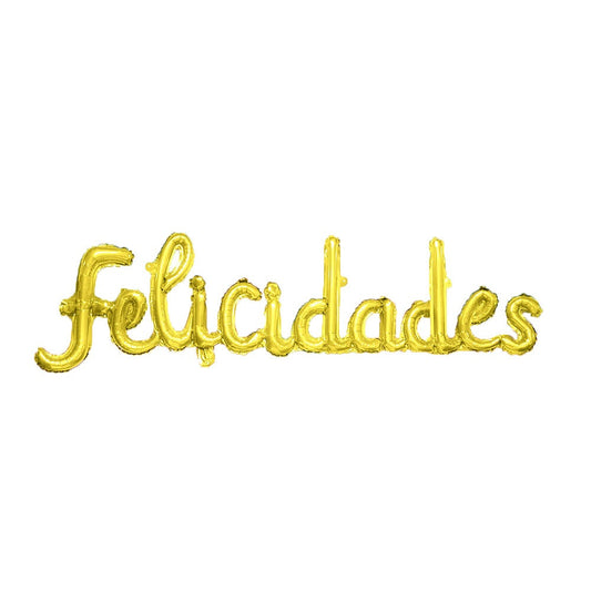 Felicidades Cursiva Foil Dorado