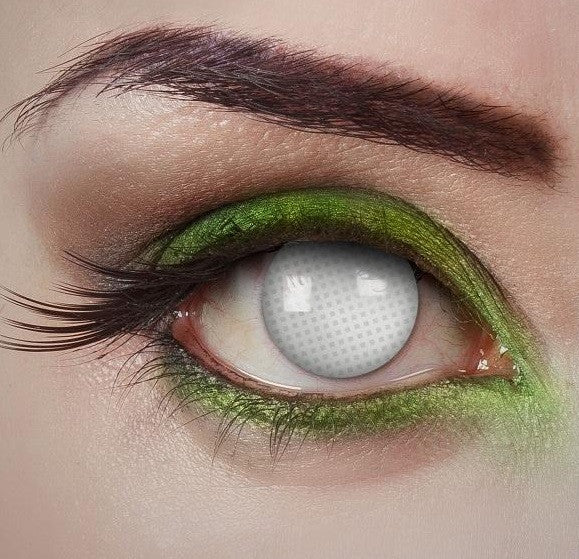 Lentes De Contacto Halloween Blancos