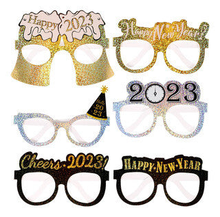 Set 6 Lentes Cartón Diseños Variados