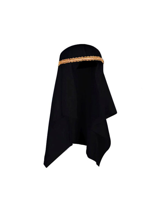 Gorro Tela Jeque Árabe Negro